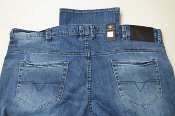 DUŻE DŁUGIE spodnie Clubing jeans 120-122 pas L38