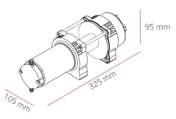 1588 кг DRAGON WINCH ЭЛЕКТРИЧЕСКАЯ ЛЕБЕДКА 12 В для дистанционного управления четырехплугом