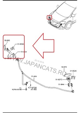 Mazda CX-9 12 Омыватель фар TK335182X пр