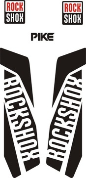 Наклейки на амортизатор ROCK SHOX SID PIKE REBA!