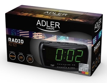 РАДИО БУДИЛЬНИК ЧАСЫ FM/AM РАДИО ЧАСЫ LED ADLER AD1121