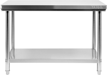 РАБОЧИЙ СТОЛ YATO 120x60см ПОЛКА ИЗ НЕРЖАВЕЮЩЕЙ СТАЛИ