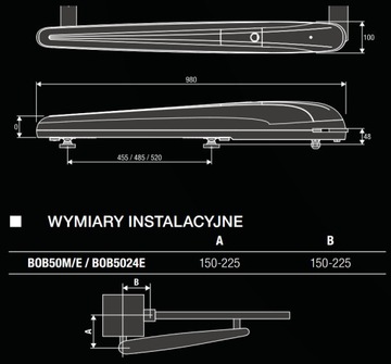 Полный комплект привода крыла BENINCA BOB5024E