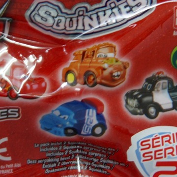 SQUINKIES BAG CARS НАБОР ИЗ 2 ФИГУРОК ШАРИКОВ