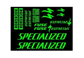 Наклейка SPECIALIZED REFLECTIVE FLUO зеленая