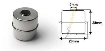 Магнитный поплавок для датчиков уровня жидкости 28
