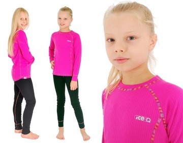 ICE-Q Juniorska bielizna termoaktywna PINK 152-158