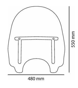 ЧОППЕР С ВЫСОКИМ ОКНОМ YAMAHA VIRAGO XV_535_750_1100