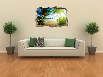 НАСТЕННЫЕ НАКЛЕЙКИ Отверстие BEACH PALMS 01 70x46 см