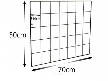 РЕШЕТКА НАСТЕННЫЙ ОРГАНАЙЗЕР ЧЕРНЫЙ 70x50см WZM d1