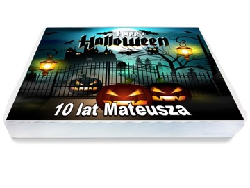 OPŁATEK NA TORT A4 Halloween Dynia