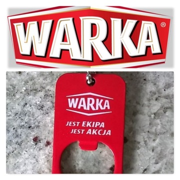 WARKA BEER otwieracz 3x5cm z łańcuszkiem