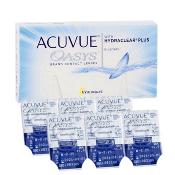 НАБОР 2 линз ACUVUE OASYS Hydraclear Plus BC8.4