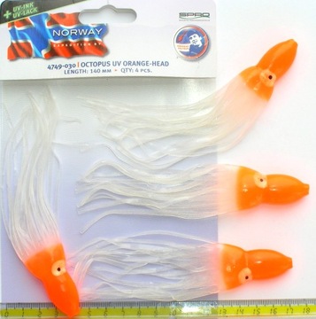 KAŁAMARNICA DUŻA NA NORWEGIĘ Świeci-UV SPRO 14 cm.