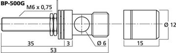 Monacor BP-500G Разъем для динамика