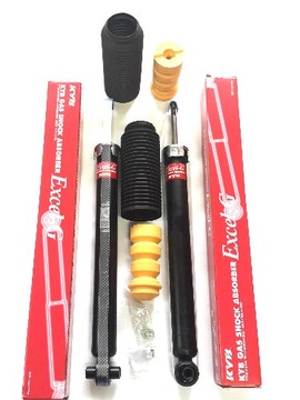 Амортизатори grande punto corsa d kayaba+ відбійники захисні накладки зад 2szt kpl задні фото №1