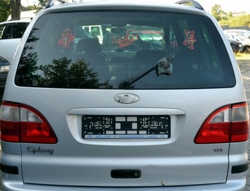 Galaxy mk1 рестайлінг кришка задня з скло зад срібна фото №1