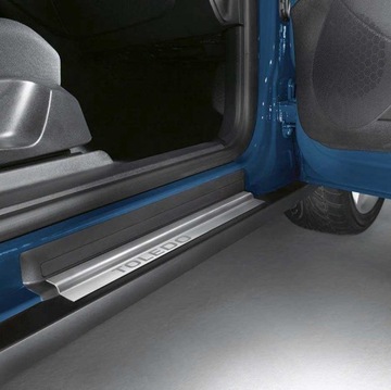 Накладки планки порогові сталь seat toledo iii aso фото №1