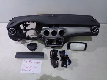 Mercedes-benz cla w117 панель подушка безпеки ремені біла nić фото №1
