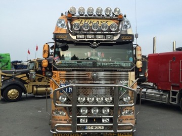 CTD1001F Каркасные шторки DAF XF 95 на передние окна COBRA TUNING