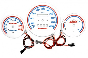 Kawasaki ninja 250r disks dashboards indiglo moman, фото