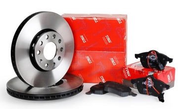 Тормозные диски колодки trw перед - audi tt 8j 340mm, фото
