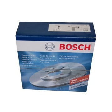 Bosch тормозные диски skoda octavia 2 vw golf v 280mm 2шт, фото