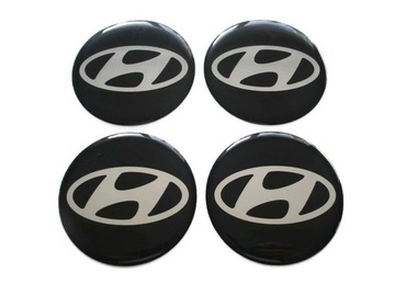 Emblems stickers icons logo on caps disks hyundai 60mm, фото
