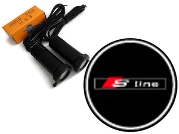 Welcoming light logo audi s - line maxx power 7w, фото