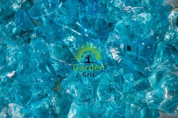 Decorative sand glass, color turquoise 7-20 mm, фото