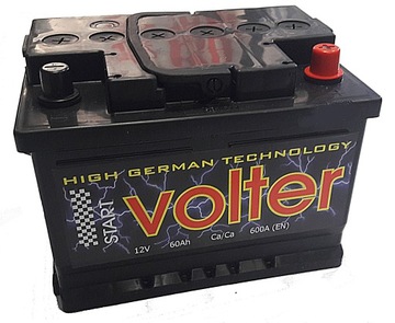 Аккумулятор volter 60ah 600 a, фото