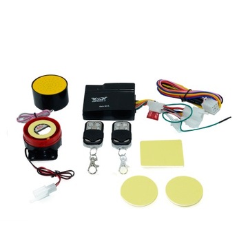 Alarm system skuterowy remote control (key) siren+ glos lektora 4t 2t, фото