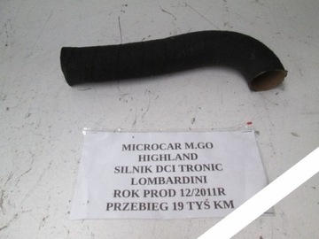 Spigot tube ventilation under panel microcar mgo 2011, фото