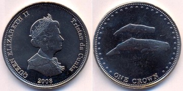 Tristan DA CUNHA 1 crown 2008 р. кити