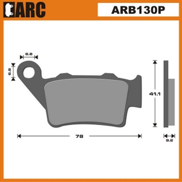 Pads brake front honda cb500 fx650 nx650, фото