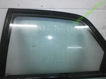 Laguna 1 96r left door glass front right ass hatchback, фото