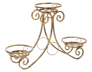 Flowerbed rack on flowers podium 3-ka metal color, фото