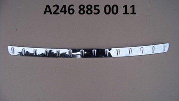 Mercedes b - class w246 overlay chrome rear bumper, фото