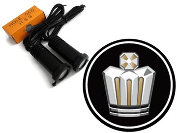 Welcoming light logo crown 3-door super power 2x7w, фото