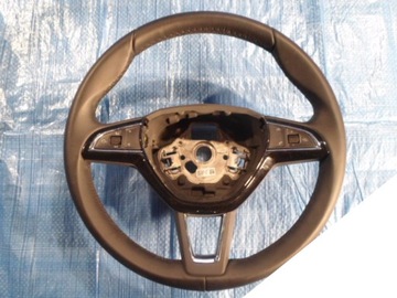 Skoda superb 3 steering wheel multimedia skin 3v0419091l, фото
