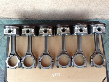 Nissan gt-r gtr r35 piston pistons handle connecting rod 2011 year as new, фото