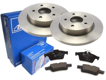 Тормозные диски+ колодки ate зад ford c-max focus mk2 265mm, фото