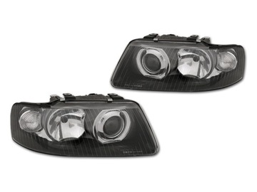 Headlight lantern audi a3 8l0 2000-03 restyling black fk, фото