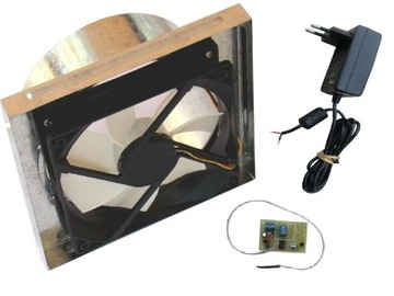 Fan chimney thermostat+ reg revolutions fireplace, фото