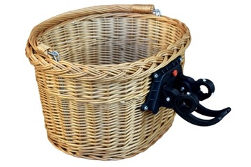 Basket bicycle front wicker cuda colorful, фото