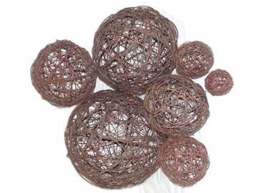 Ball wicker decorative to garden, з wikliny 20cm, фото