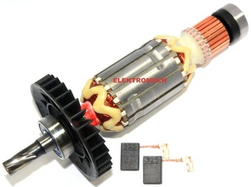 Makita ротор hr 2470 2460 оригинальный+ щетки, фото