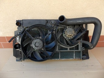Fiat scudo water radiator air conditioner fans, фото