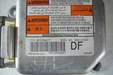 5807/ 9 airbag control unit 96312354f daewoo nubira 1, фото