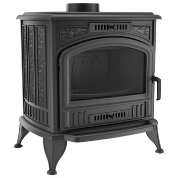 Stove cast iron grilles goat k6 з turbofanem 8 kw 150 mm, фото